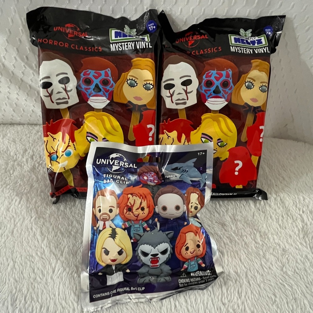 Universal Series 1 - (2) Horror Classics Meltz  & (1) Vault Horror Foam Bag Clip